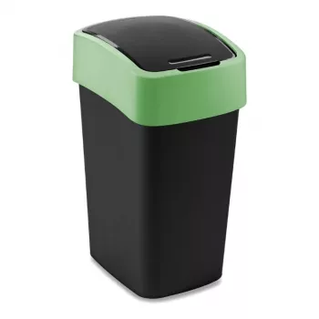 Kosz na śmieci Curver Flip Bin 25L czarno-zielony