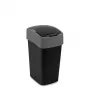 CURVER Flip Bin 25L Kosz na śmieci Czarny/Srebrny
