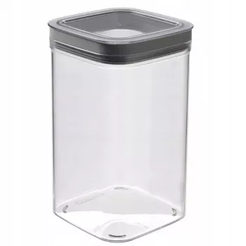 CURVER Dry Cube Kwadratowy Pojemnik do Przechowywania Żywności 2,3L Przezroczysty/Szary