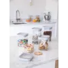 CURVER Dry Cube Kwadratowy Pojemnik do Przechowywania Żywności 2,3L Przezroczysty/Szary