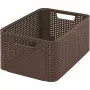 Curver Style Box M 38,6 x 28,7 x 17 cm Ciemnobrązowe pudełko do przechowywania z pokrywką