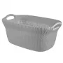 Kosz na pranie Curver Knit 40L jasnoszary