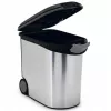 CURVER Pet Life 35L Szczelny Pojemnik na Karmę dla Zwierząt z Kółkami, Srebrny, Mieści 12kg Suchej Karmy, Plastik Bez BPA