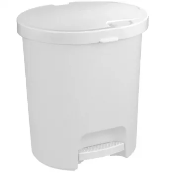CURVER Deco Bin Kosz na śmieci z pedałem 25L 36x41cm Biały