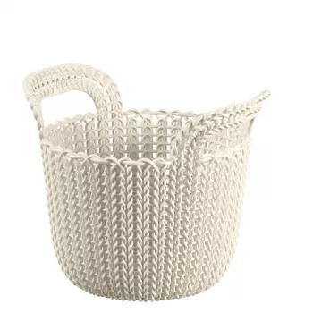 CURVER Kosz Knit XS Okrągły 3L Biały 23x19x19cm