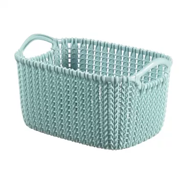CURVER Kosz Knit XS Prostokątny 3L Kosz do Przechowywania Niebieski 25x18x14cm