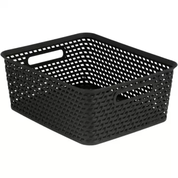 Kosz do przechowywania Curver Your Style M 35x30x13 cm Ciemny brąz Składany Możliwość układania w stos 13,7L