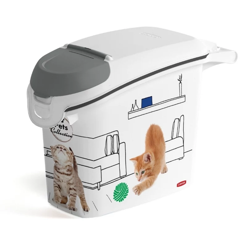 CURVER Pets Life pojemnik na karmę dla psów i kotów 6 kg 15 l szczelny 23x50x36 cm