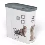CURVER Pet Life pojemnik na karmę dla psów i kotów 2L, hermetyczny, przezroczysty z mieszaną pokrywką