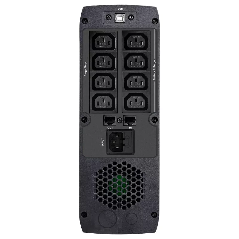 FSP ST 1500 Tower Line-Interactive UPS 1500VA 900W z 8x IEC C13, USB i RS-232, ochrona przeciwprzepięciowa RJ45
