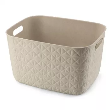 CURVER Softex Duży Kosz do Przechowywania 19L Chalk White