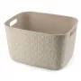 CURVER Softex Duży Kosz do Przechowywania 19L Chalk White