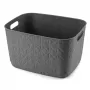 Kosz do przechowywania CURVER Softex L 19L, ciemnoszary, 37,9 x 29,2 x 22,1 cm