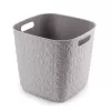CURVER Softex Kwadratowy Kosz do Przechowywania 15L Kredowobiały 27,9x27,9x26,9cm