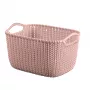 Curver Knit S Prostokątny Kosz do Przechowywania 8L Różowy