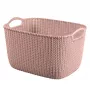 Curver Knit L Prostokątny Kosz do Przechowywania 19L 40x30x23 cm Różowy