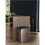 KETER Verto Recycle 54L Prostokątny Kosz na Śmieci Metalizowany, Perłowy Szary
