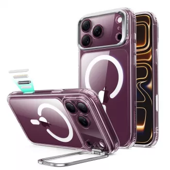 ESR Classic Hybrid Kickstand MagSafe Etui dla iPhone 17 Pro / 18 Pro Przezroczyste