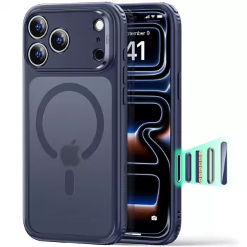 ESR Classic Hybrid MagSafe etui dla iPhone 17 Pro Max / 18 Pro Max - Frosted Blue