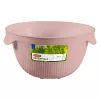 Curver Kitchen Essentials Składany durszlak silikonowy różowy