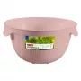 Curver Kitchen Essentials Składany durszlak silikonowy różowy