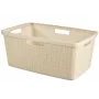 Kosz na pranie CURVER Jute 46L 59x39x26cm Kremowy