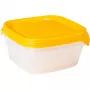 CURVER Fresh & Go Zestaw Misek dla Zwierząt, 3 szt., po 0,8 l, Żółty, Szczelne Pokrywki