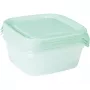 CURVER Fresh & Go Zestaw 3 pojemników na żywność, 0,8 l każdy, zielony, hermetyczny, bezpieczny w mikrofalówce i zmywarce