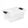 KEEPEER Crystalbox Cornelia 4L przezroczyste pudełko do przechowywania z pokrywką, 29,5 x 19,5 x 12,5 cm