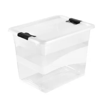 keeeper Crystalbox Cornelia Pojemnik do przechowywania z pokrywką, 24 L, przezroczysty, 39,5 x 29,5 x 30 cm