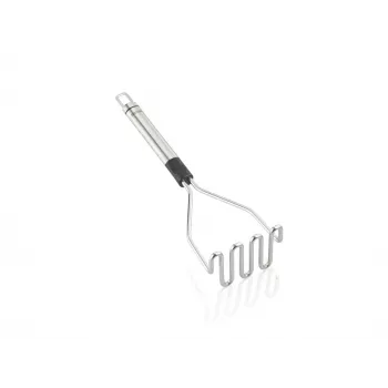 LEIFHEIT ProLine Tłuczek do ziemniaków 103032 – stal nierdzewna 18/10, ergonomiczna czarna rączka, zmywarka, 285 mm