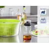 LEIFHEIT Shaker do sosów sałatkowych 300 ml, Przezroczysty/Zielony