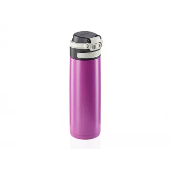 LEIFHEIT Thermos Flip 600 ml fioletowy próżniowy termos ze stali nierdzewnej