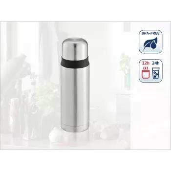 LEIFHEIT Thermos Coco 0,5L stalowy termos próżniowy, srebrny