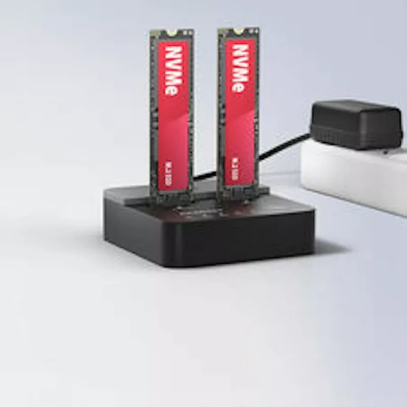 AXAGON ADSA-M2C22L stacja na dwa dyski M.2 NVMe SSD, USB-C 20Gbps, klonowanie
