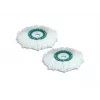 LEIFHEIT Clean Twist Disc Mop Zestaw Wymienny, 2 Mikrofibrowe Głowice Mopa, Biały
