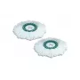 LEIFHEIT Clean Twist Disc Mop Zestaw Wymienny, 2 Mikrofibrowe Głowice Mopa, Biały