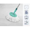 LEIFHEIT Clean Twist Disc Mop Zestaw Wymienny, 2 Mikrofibrowe Głowice Mopa, Biały