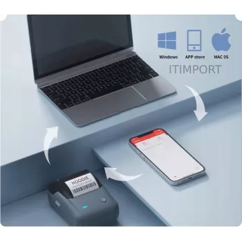 NIIMBOT B1 Pro Przenośna Etykieciarka Termiczna Bluetooth, 203 dpi, Niebieska