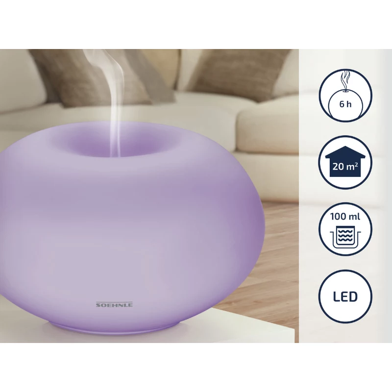 SOEHNLE Air Aromatizer Milano Plus ultradźwiękowy dyfuzor zapachowy, 100 ml, biały