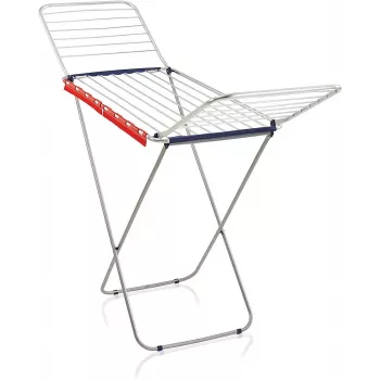 LEIFHEIT Classic Tumble Dryer Siena 200 Easy Aluminium - Suszarka na pranie skrzydłowa 20 m, srebrno-szara