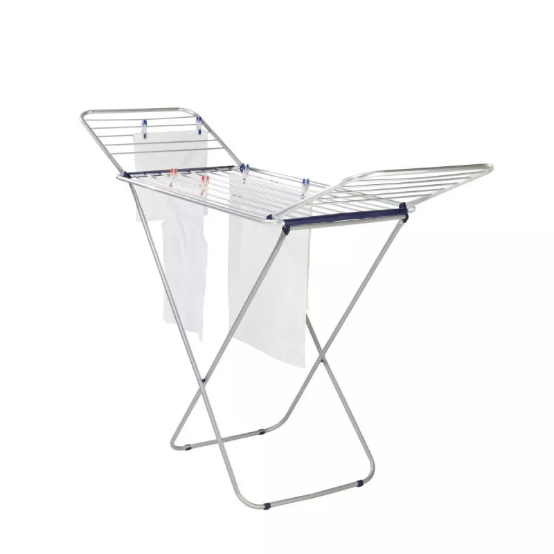 LEIFHEIT Classic Tumble Dryer Siena 200 Easy Aluminium - Suszarka na pranie skrzydłowa 20 m, srebrno-szara