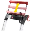 Hailo L100 TopLine 7-stopniowa drabina aluminiowa z wielofunkcyjną tacą, nośność 150 kg, EN 131 8050-607