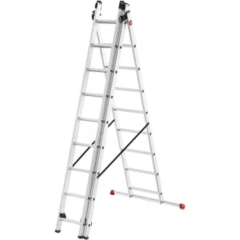 HAILO ProfiStep Combi Drabina Aluminiowa 3x9 Stopni