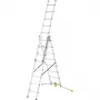 HAILO Drabina wielofunkcyjna HobbyLOT aluminiowa 2x8 + 1x9 stopni