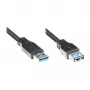 Przedłużacz Good Connections USB 3.0, Type-A męski do Type-A żeński, czarny, 3 m 2711-S03