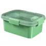 CURVER Pojemnik na żywność Lunch Kit Prostokątny 1.2L Smart Eco To Go 20x15x9cm Soft Green