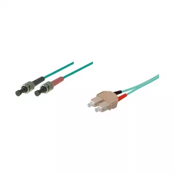 Kabel światłowodowy Good Connections SC/ST Duplex OM3 Multimode, 50/125µm, LSZH, 2m, Aqua
