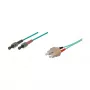 Kabel światłowodowy Good Connections SC/ST Duplex OM3 Multimode, 50/125µm, LSZH, 2m, Aqua