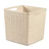 Kosz CURVER Jute Square 17L 28x28x27 cm Kremowy
